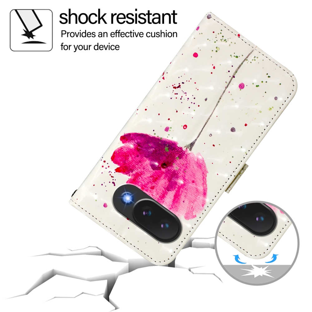 Patte knížkové pouzdro na Google Pixel 10a - růžový květ