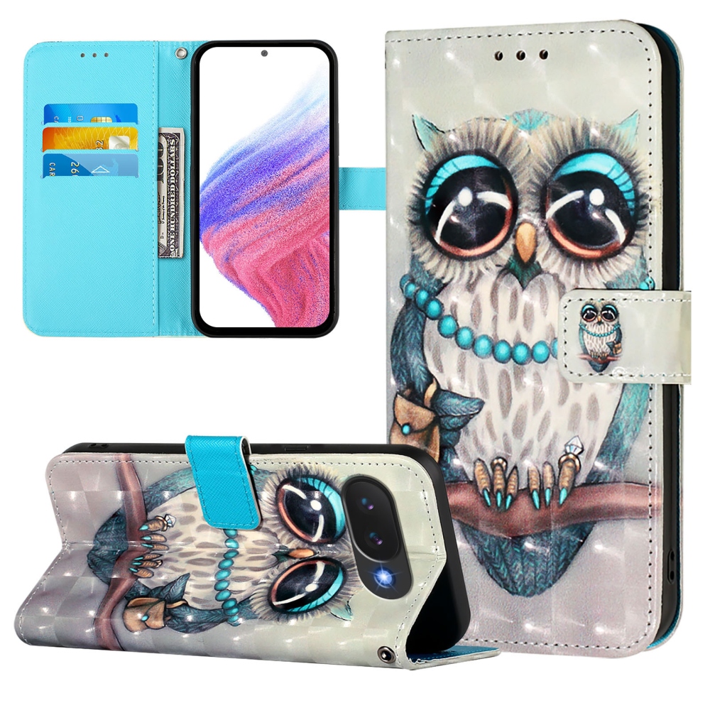 Patte knížkové pouzdro na Google Pixel 10a - sova