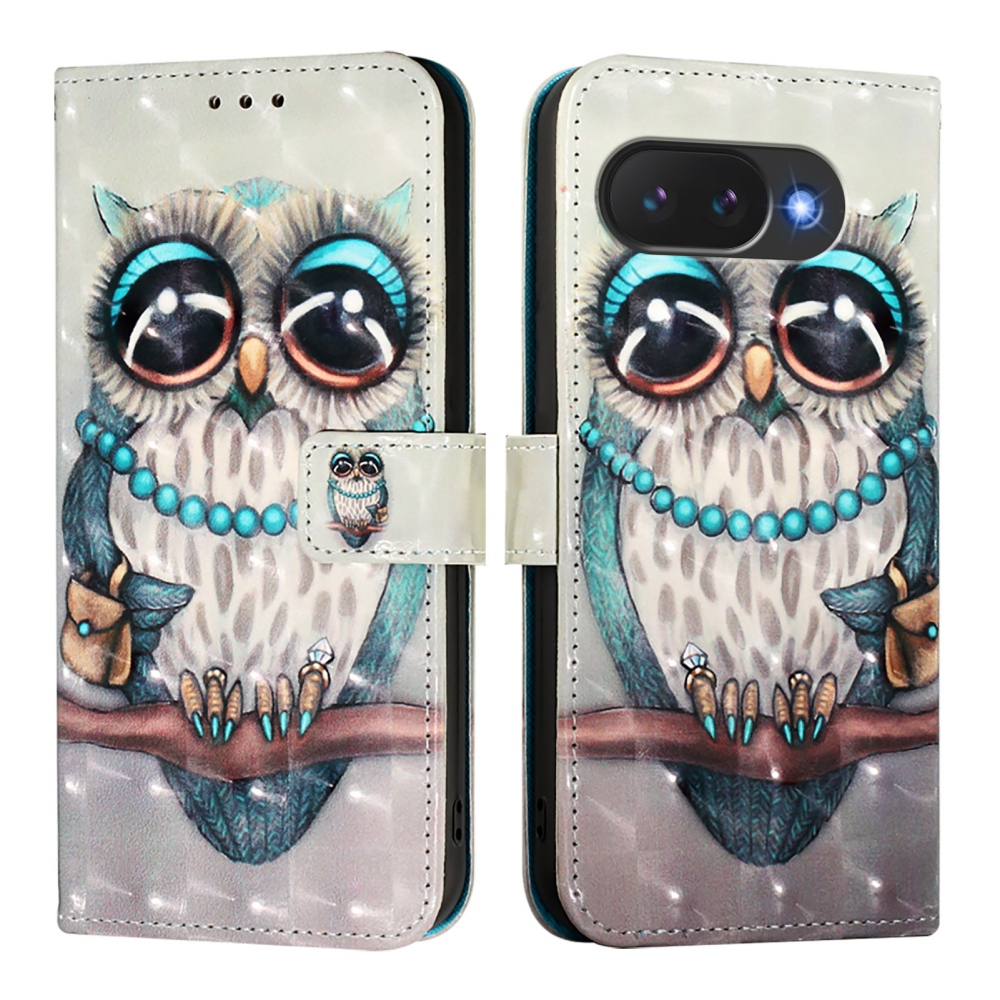 Patte knížkové pouzdro na Google Pixel 10a - sova