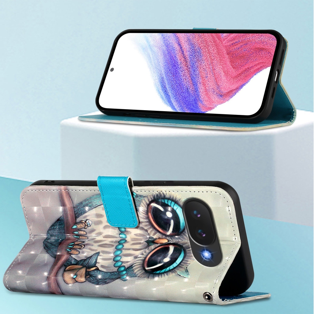 Patte knížkové pouzdro na Google Pixel 10a - sova