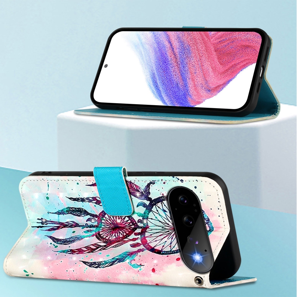 Patte knížkové pouzdro na Google Pixel 11 Pro/11 - barevný lapač snů