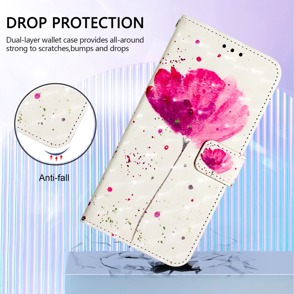 Patte knížkové pouzdro na iPhone 18 Pro Max/17 Pro Max - růžový květ