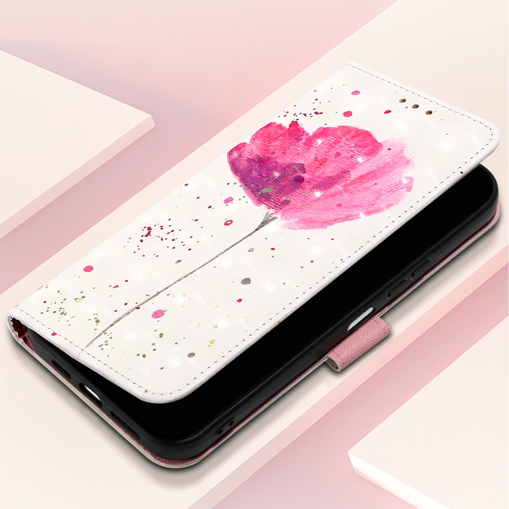 Patte knížkové pouzdro na iPhone 18 Pro Max/17 Pro Max - růžový květ