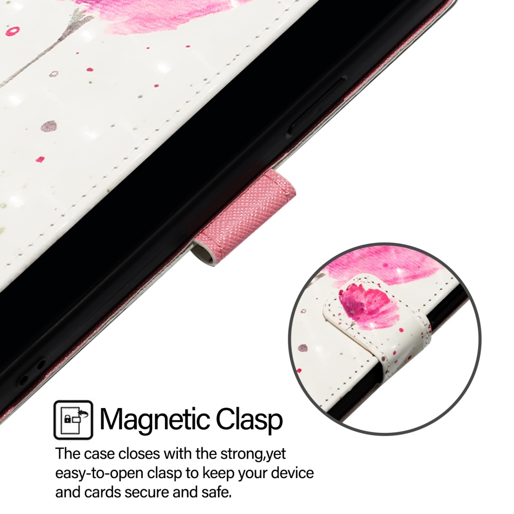 Patte knížkové pouzdro na iPhone 18 Pro Max/17 Pro Max - růžový květ