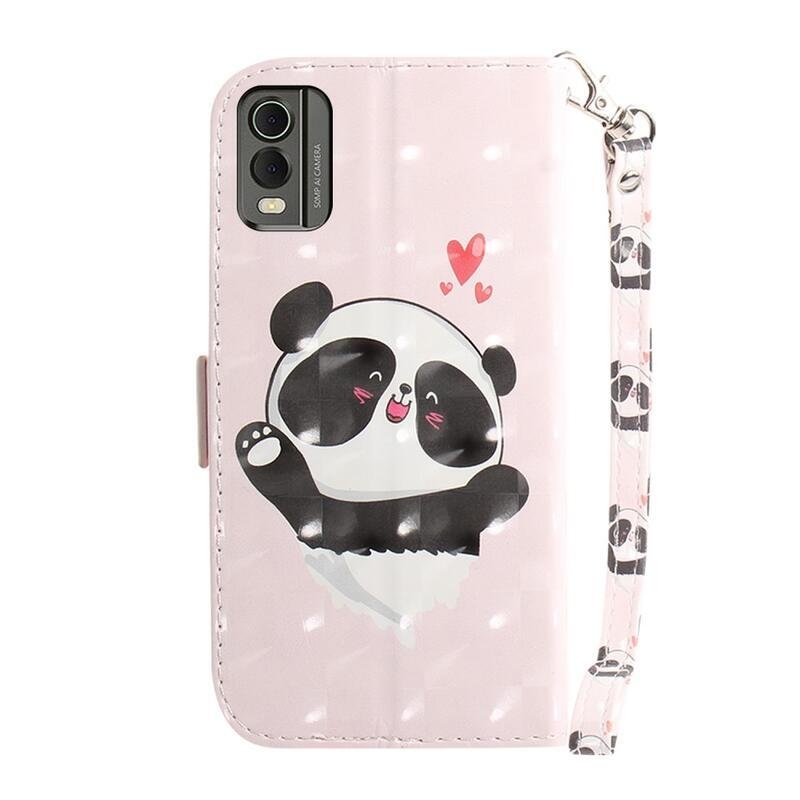Patte knížkové pouzdro na Nokia C32 - roztomilá panda