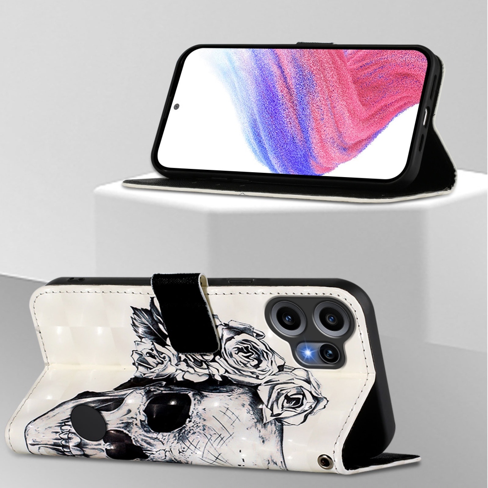Patte knížkové pouzdro na Nothing CMF Phone 2 Pro - lebka