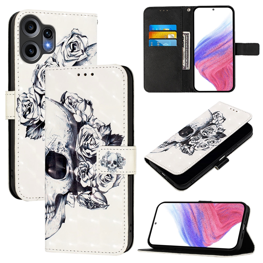 Patte knížkové pouzdro na Nothing CMF Phone 2 Pro - lebka