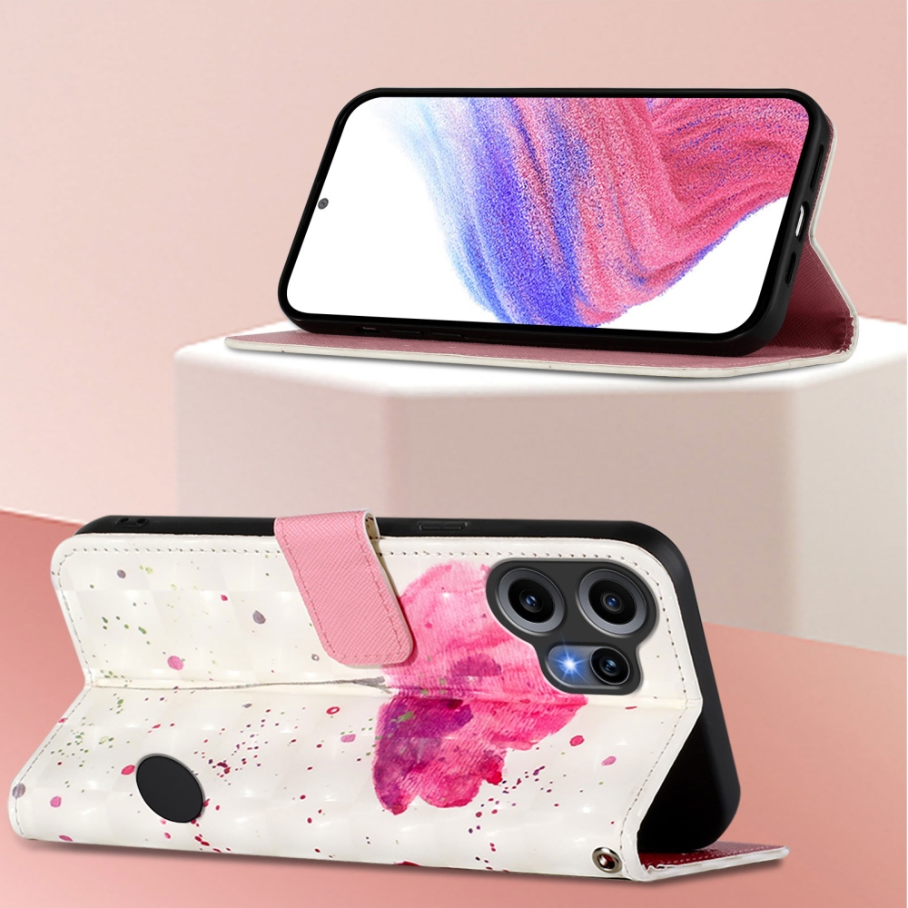 Patte knížkové pouzdro na Nothing CMF Phone 2 Pro - růžový květ