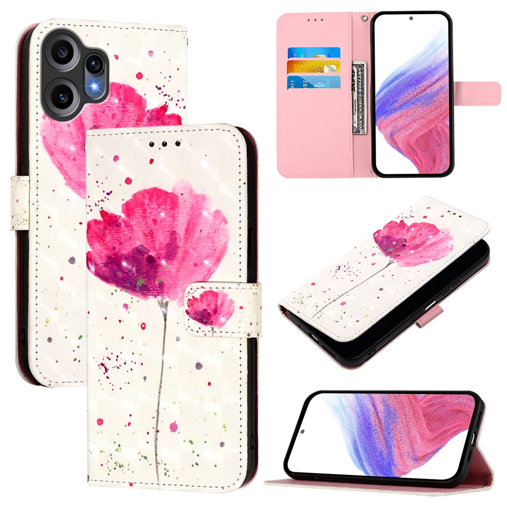 Patte knížkové pouzdro na Nothing CMF Phone 2 Pro - růžový květ
