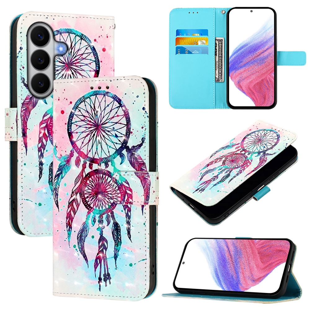 Patte knížkové pouzdro na Samsung Galaxy A27 - barevný lapač snů