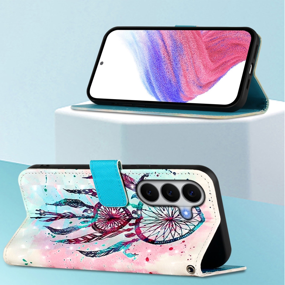 Patte knížkové pouzdro na Samsung Galaxy A27 - barevný lapač snů