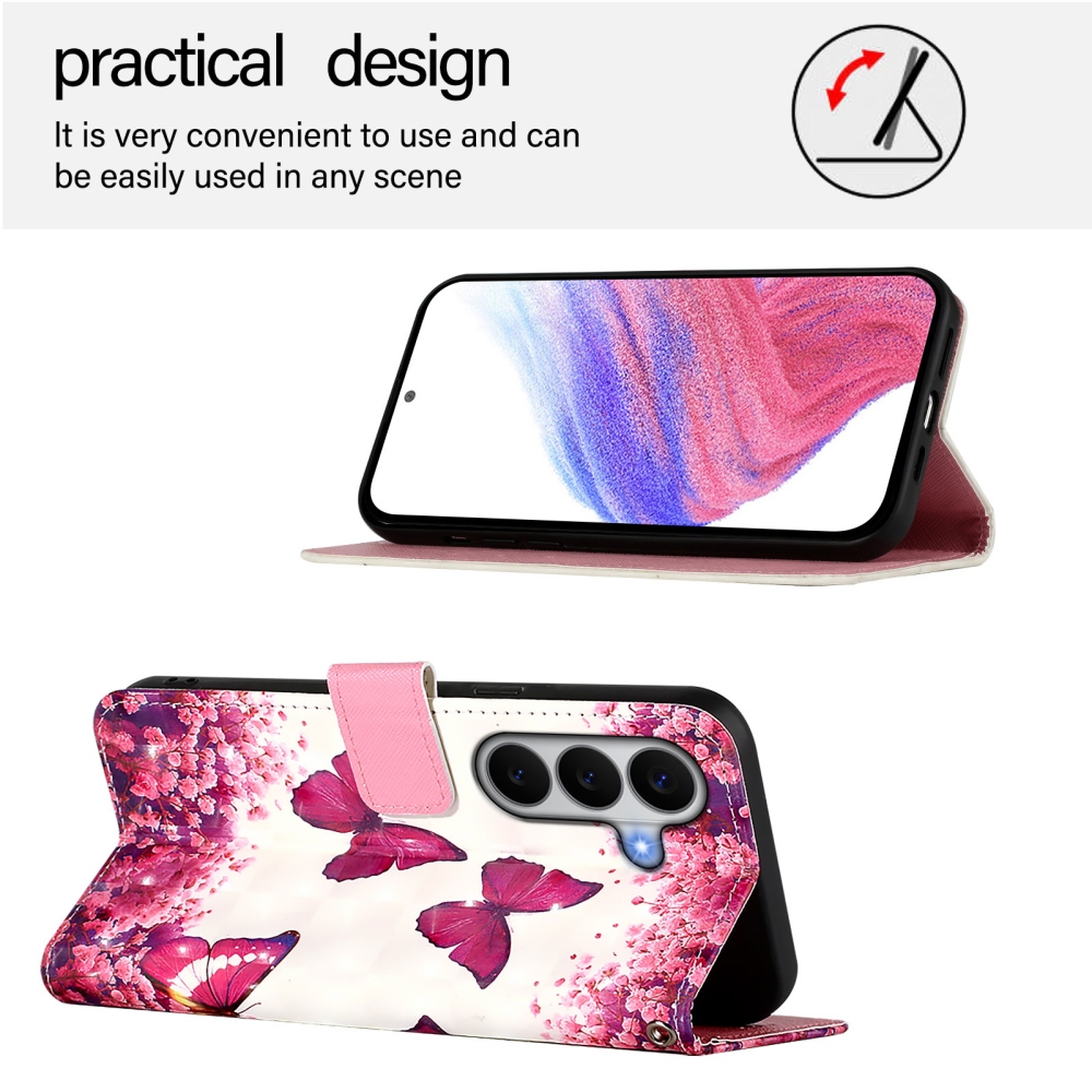 Patte knížkové pouzdro na Samsung Galaxy A27 - růžoví motýli