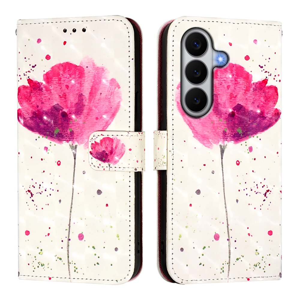 Patte knížkové pouzdro na Samsung Galaxy A27 - růžový květ