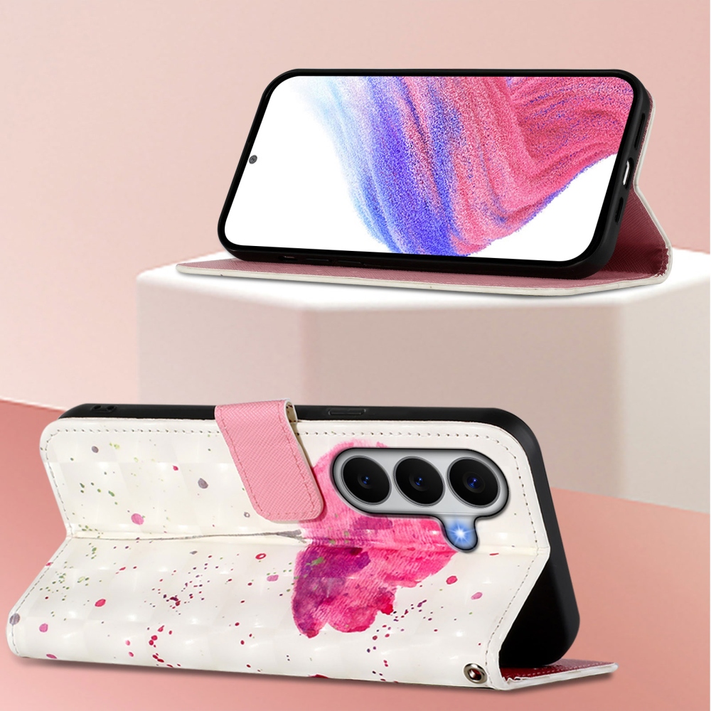 Patte knížkové pouzdro na Samsung Galaxy A27 - růžový květ