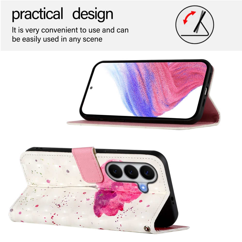 Patte knížkové pouzdro na Samsung Galaxy A27 - růžový květ