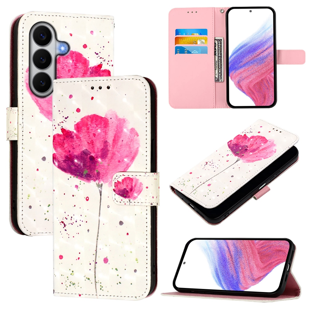Patte knížkové pouzdro na Samsung Galaxy A27 - růžový květ