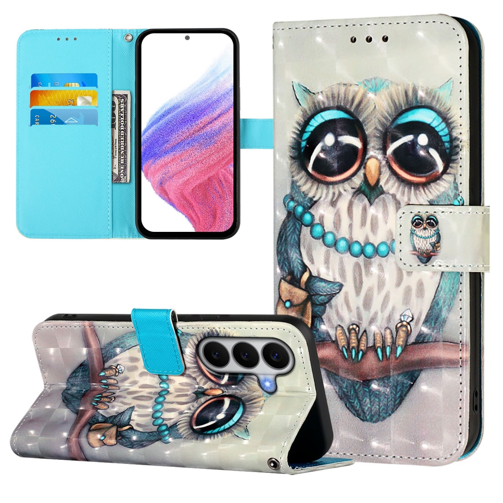 Patte knížkové pouzdro na Samsung Galaxy A27 - sova