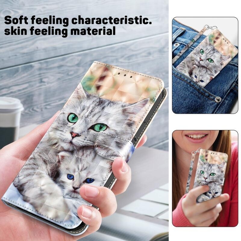 Patte knížkové pouzdro na Samsung Galaxy A34 5G - kočky