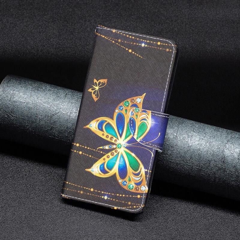 Patte knížkové pouzdro na Xiaomi 13 Lite - diamantoví motýli