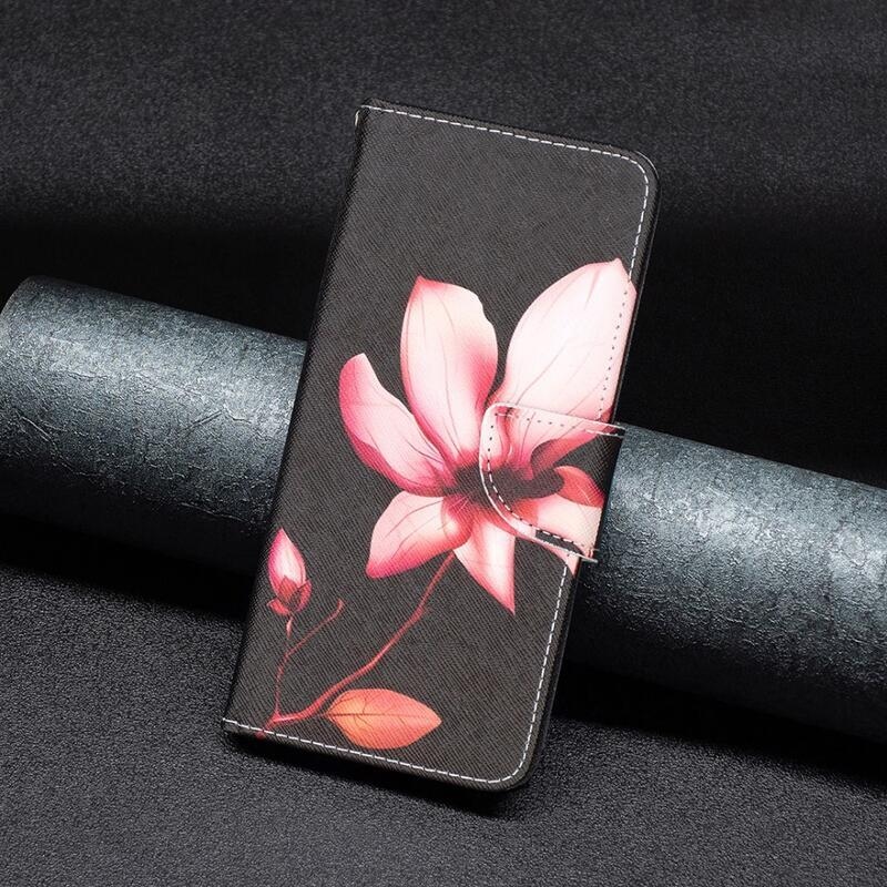 Patte knížkové pouzdro na Xiaomi 13 Lite - růžový květ