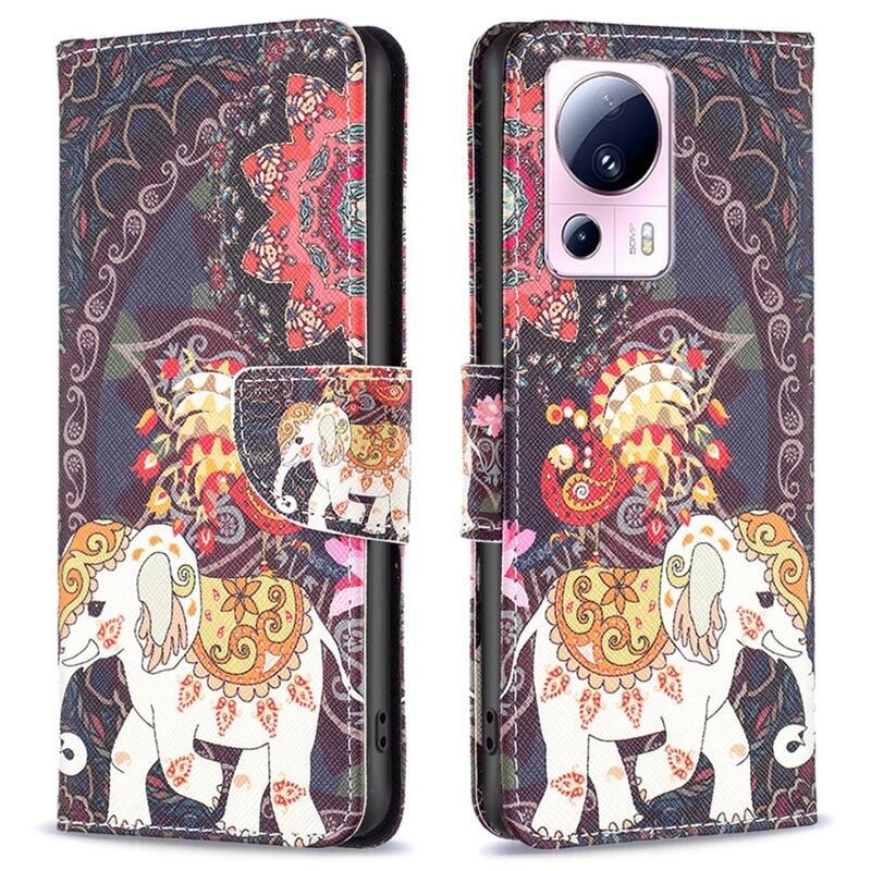 Patte knížkové pouzdro na Xiaomi 13 Lite - slon