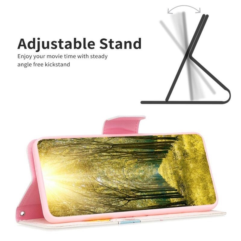 Patte knížkové pouzdro na Xiaomi 13 Lite - slon s deštníkem