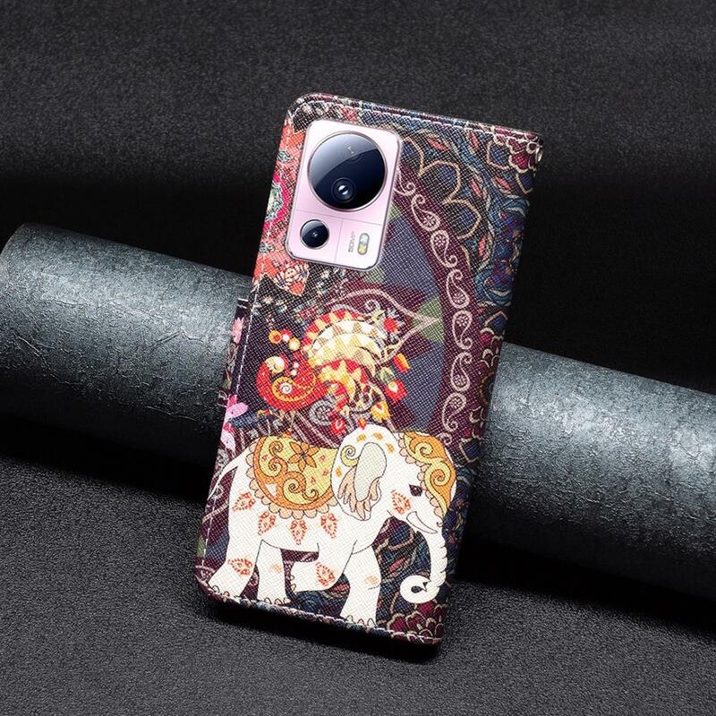 Patte knížkové pouzdro na Xiaomi 13 Lite - slon