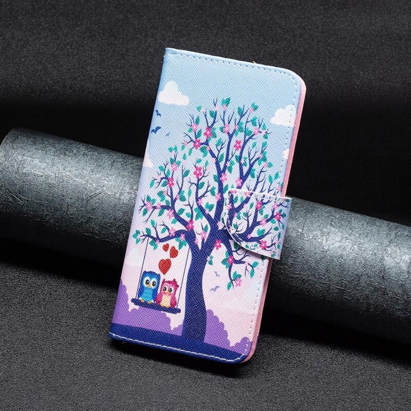 Patte knížkové pouzdro na Xiaomi 13 Lite - sovy na stromě