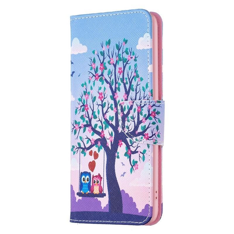 Patte knížkové pouzdro na Xiaomi 13 Lite - sovy na stromě