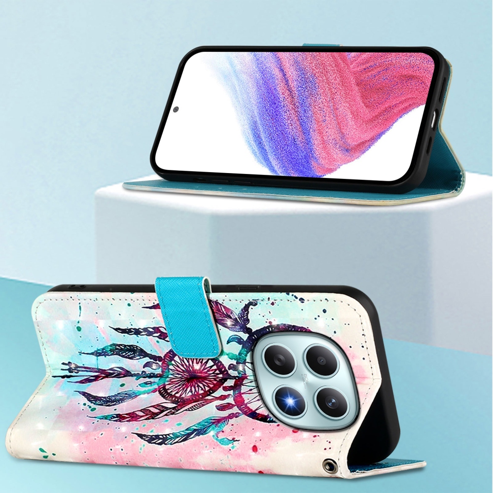 Patte knížkové pouzdro na Xiaomi Poco M8 5G/Redmi Note 15 5G/Note 15 4G - barevný lapač snů