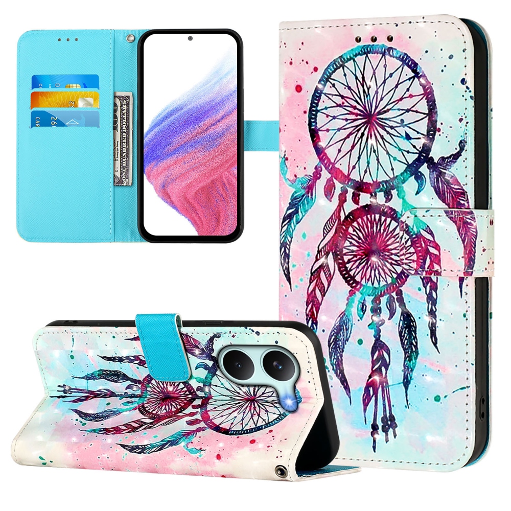 Patte knížkové pouzdro na Xiaomi Poco X8 Pro 5G - barevný lapač snů