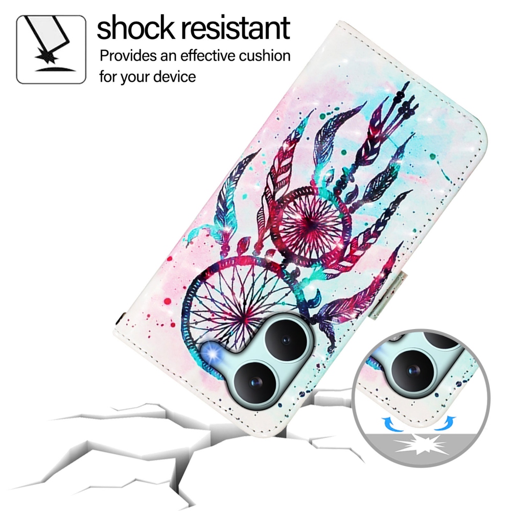 Patte knížkové pouzdro na Xiaomi Poco X8 Pro 5G - barevný lapač snů