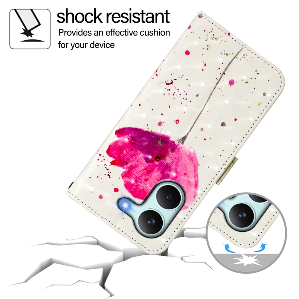 Patte knížkové pouzdro na Xiaomi Poco X8 Pro 5G - růžový květ