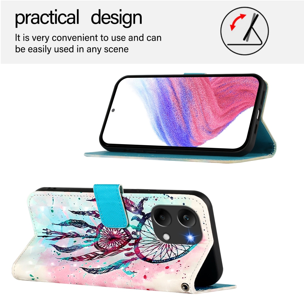 Patte knížkové pouzdro na Xiaomi Poco X8 Pro Max 5G - barevný lapač snů