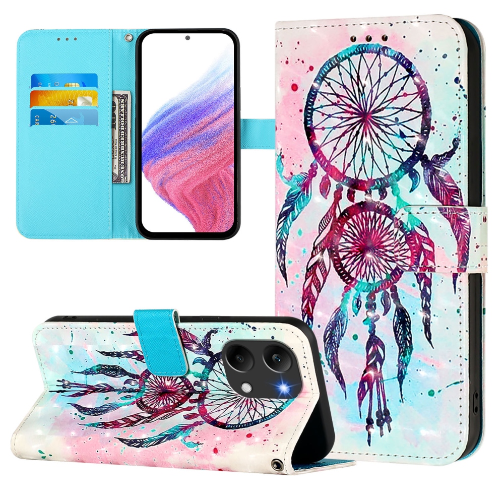 Patte knížkové pouzdro na Xiaomi Poco X8 Pro Max 5G - barevný lapač snů