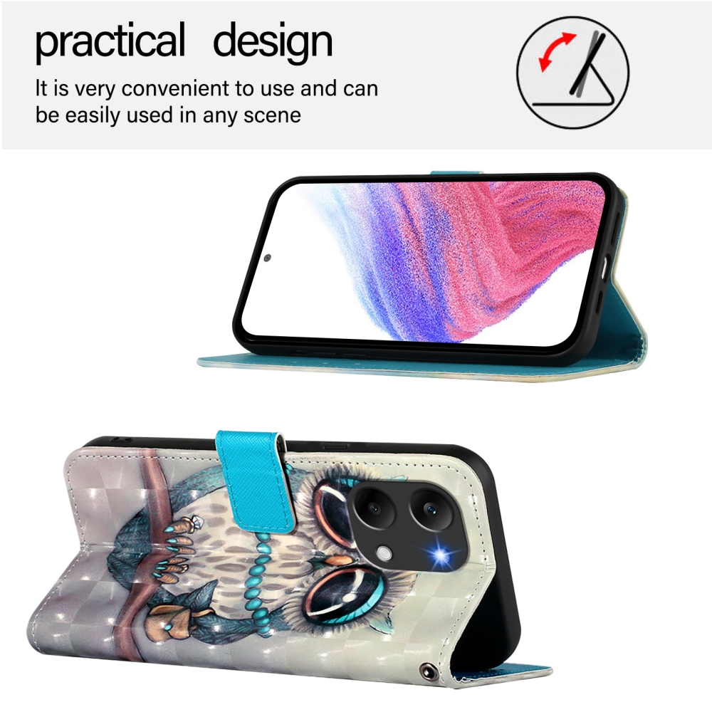 Patte knížkové pouzdro na Xiaomi Poco X8 Pro Max 5G - sova