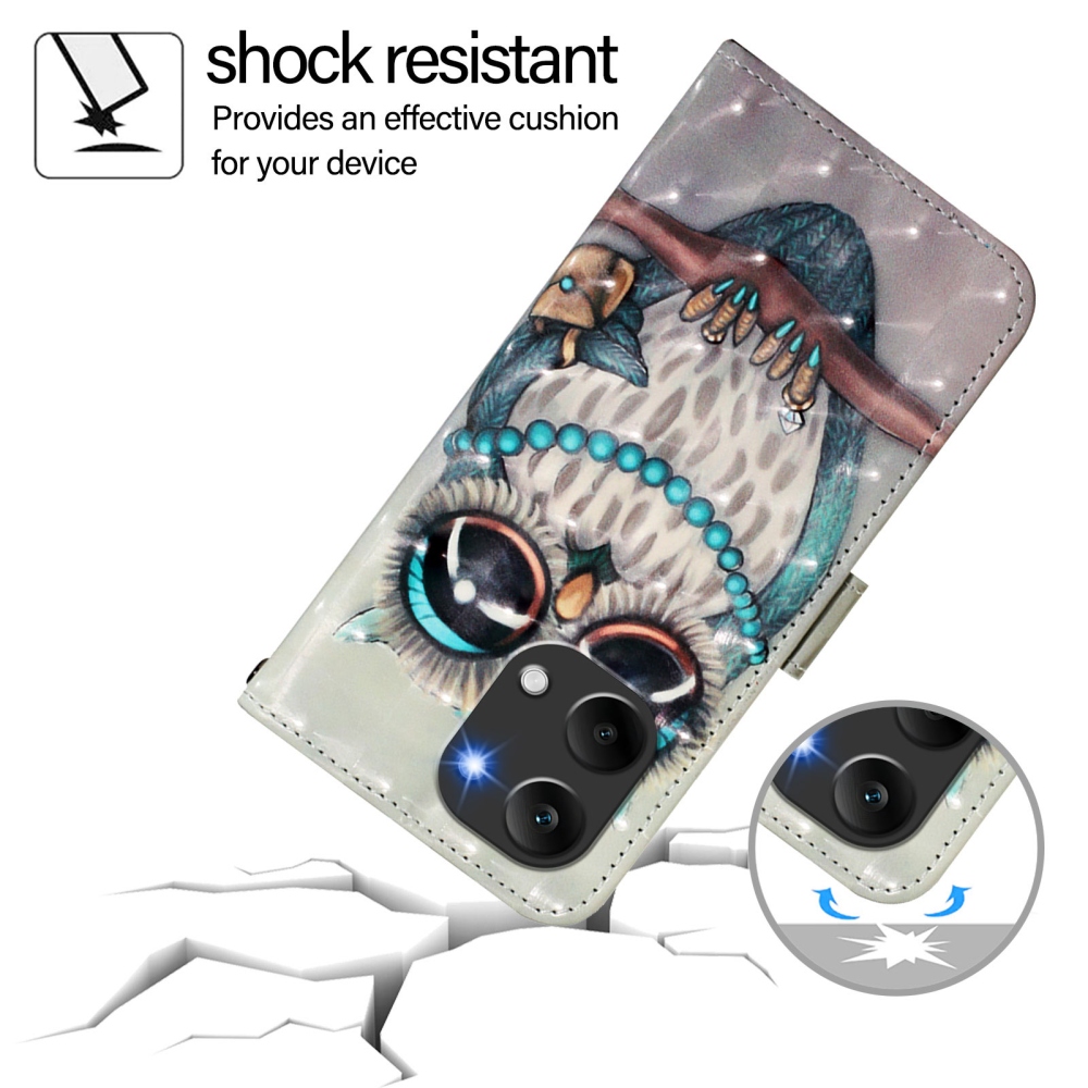 Patte knížkové pouzdro na Xiaomi Poco X8 Pro Max 5G - sova