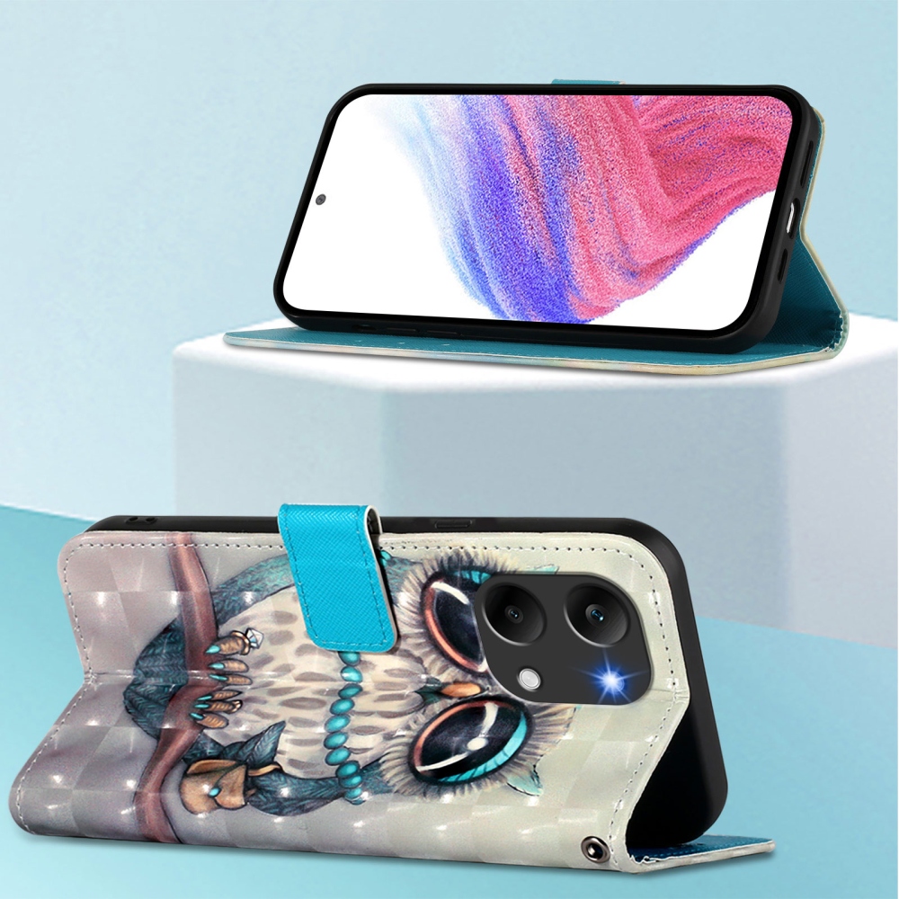 Patte knížkové pouzdro na Xiaomi Poco X8 Pro Max 5G - sova