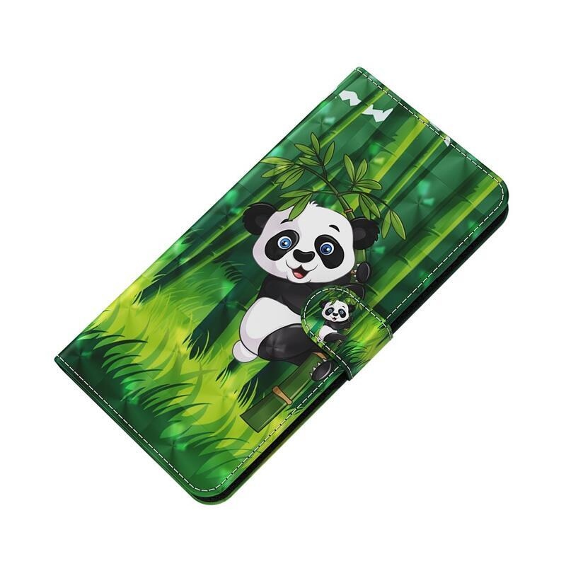 Patte peněženkové pouzdro na mobil Samsung Galaxy A13 4G - panda na bambusu