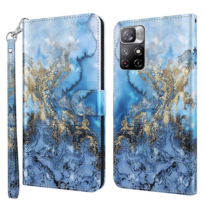 Print peněženkové pouzdro na mobil Xiaomi Poco M4 Pro 5G/Redmi Note 11S 5G - abstraktní vzor