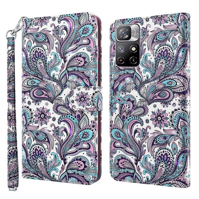 Print peněženkové pouzdro na mobil Xiaomi Poco M4 Pro 5G/Redmi Note 11S 5G - kašmírový vzor