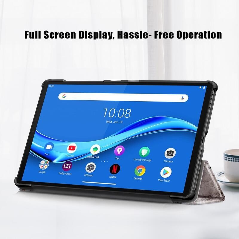 Patte polohovatelné PU kožené pouzdro na tablet Lenovo Tab M10 HD 2. Gen X306F/X - Eiffelova věž