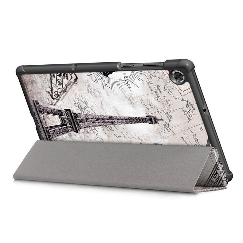 Patte polohovatelné PU kožené pouzdro na tablet Lenovo Tab M10 HD 2. Gen X306F/X - Eiffelova věž