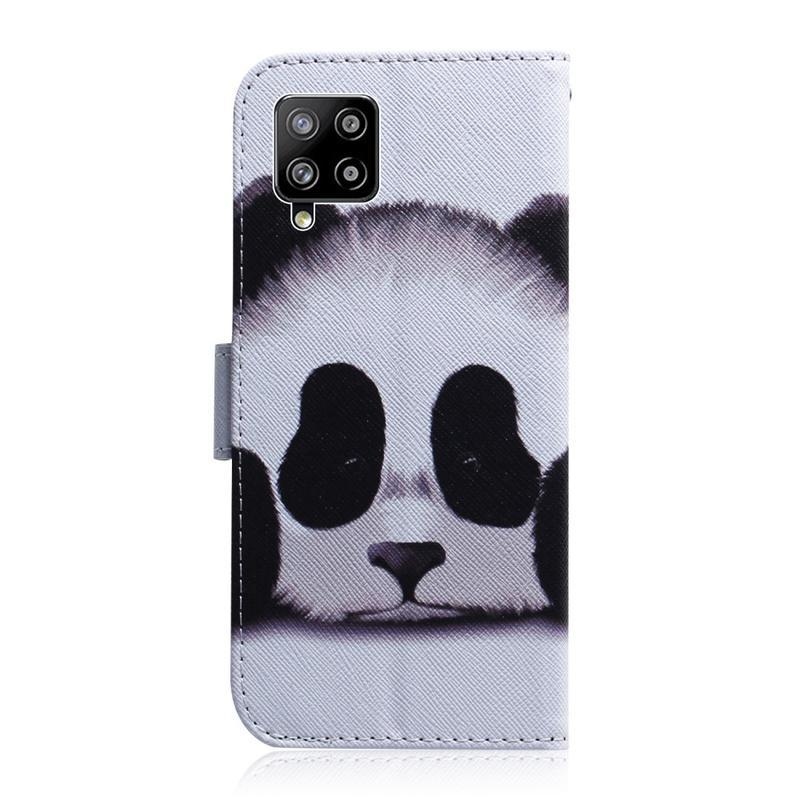 Patte PU kožené peněženkové pouzdro na mobil Samsung Galaxy A42 5G - panda