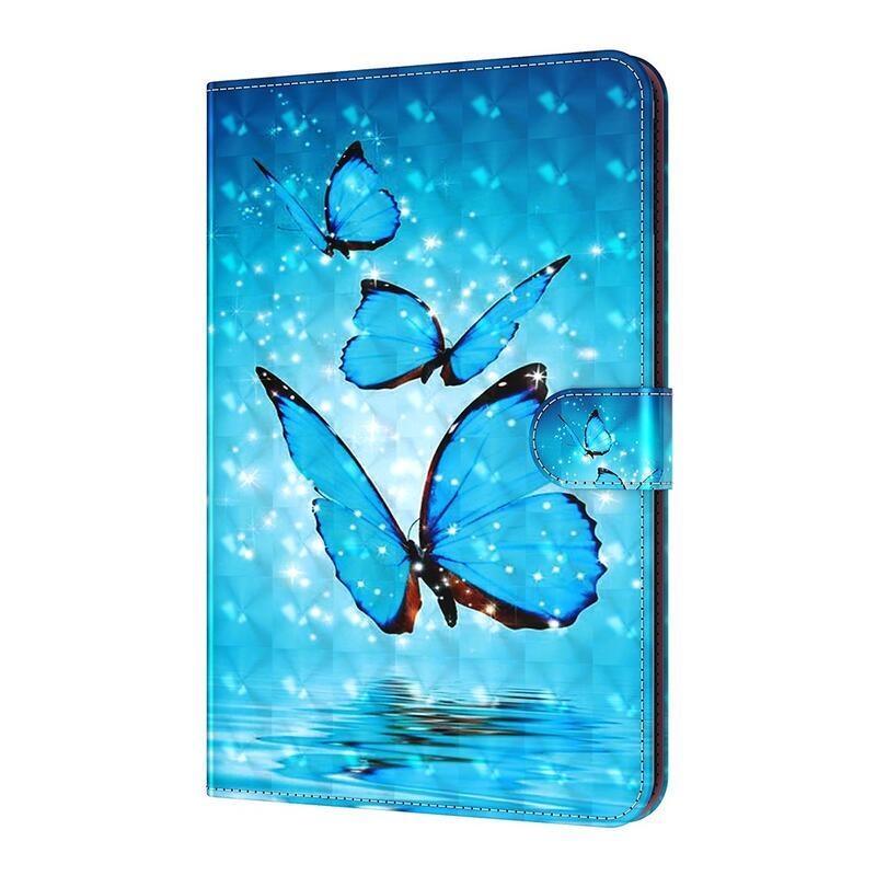 Patte zavírací pouzdro na Lenovo Tab P11 Pro - modří motýli