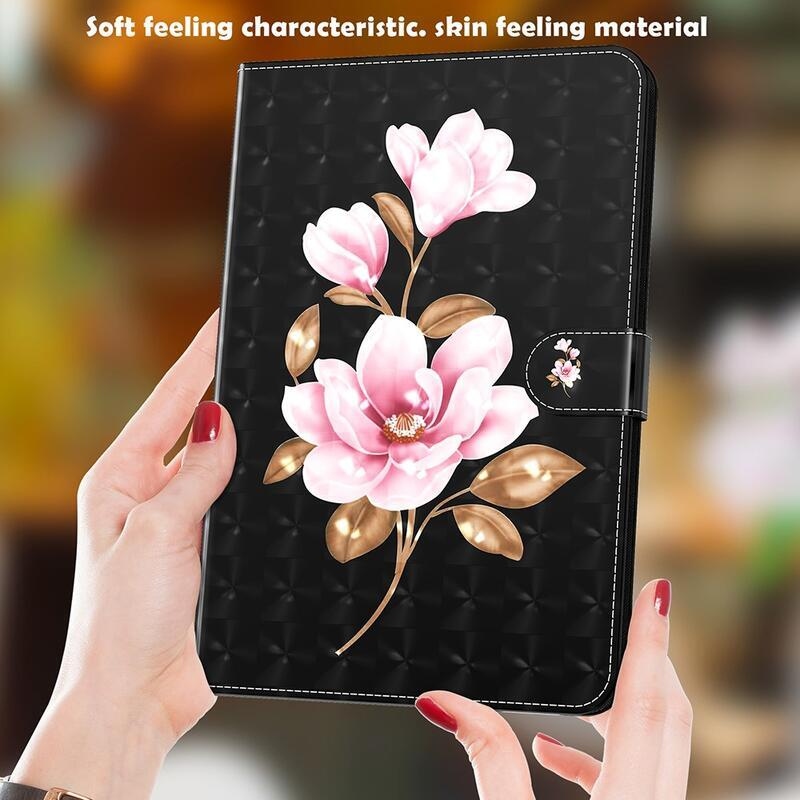 Patte zavírací pouzdro na Lenovo Tab P11 Pro - růžový květ