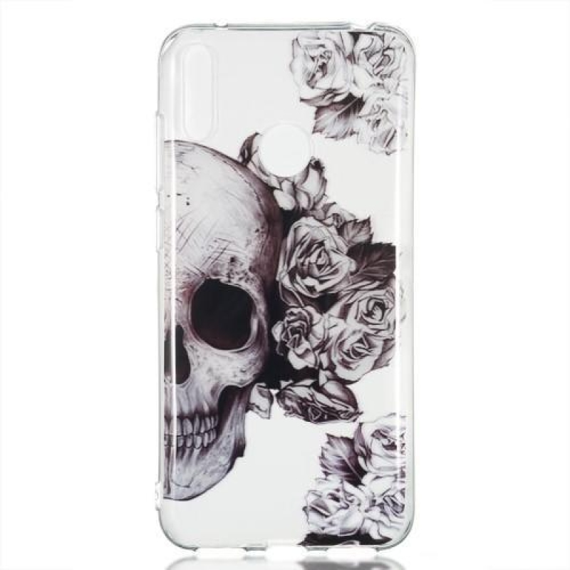 Pattern gelový obal na mobil Huawei Y7 (2019) - lebka