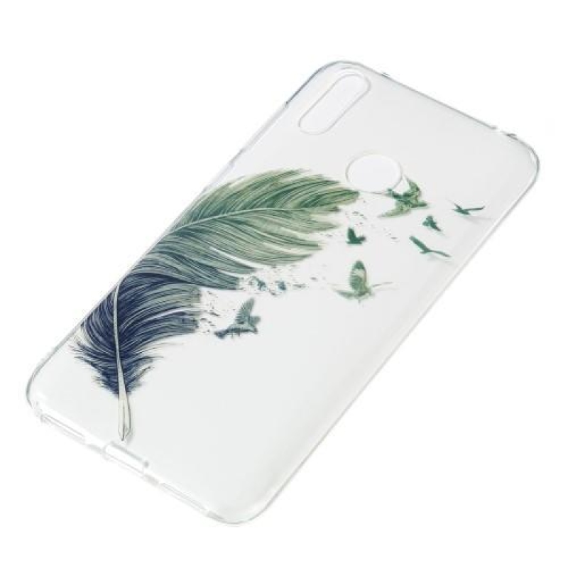 Pattern gelový obal na mobil Huawei Y7 (2019) - peří