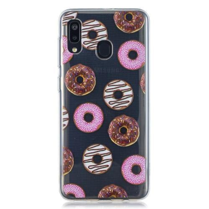 Pattern gelový obal na mobil Samsung Galaxy A20 / A30 - donuty