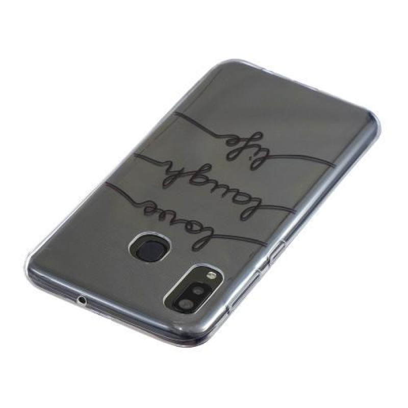 Pattern gelový obal na mobil Samsung Galaxy A20 / A30 - english znaky